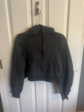 lululemon athletica Charcoal Half-Zip Hooded Pullover